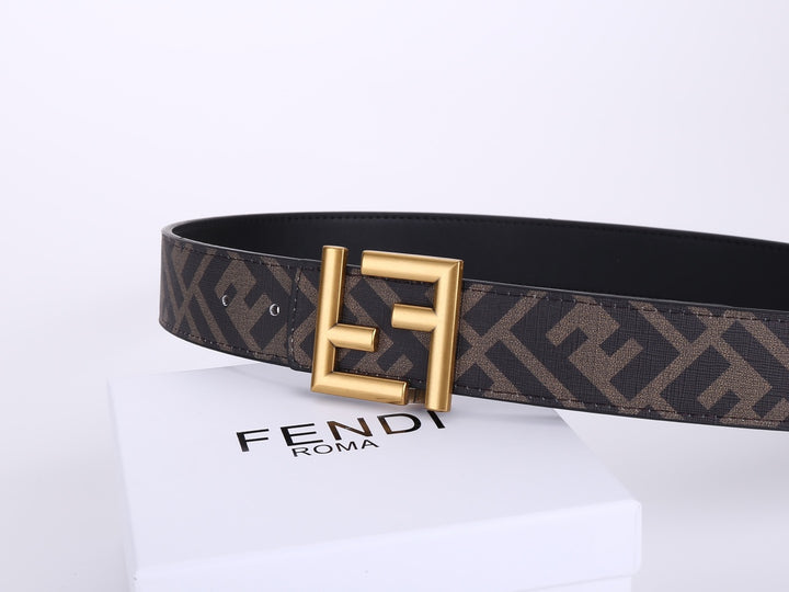 2 Colours Deluxe Double F Combination Buckle Belt