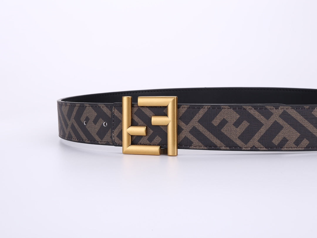 2 Colours Deluxe Double F Combination Buckle Belt