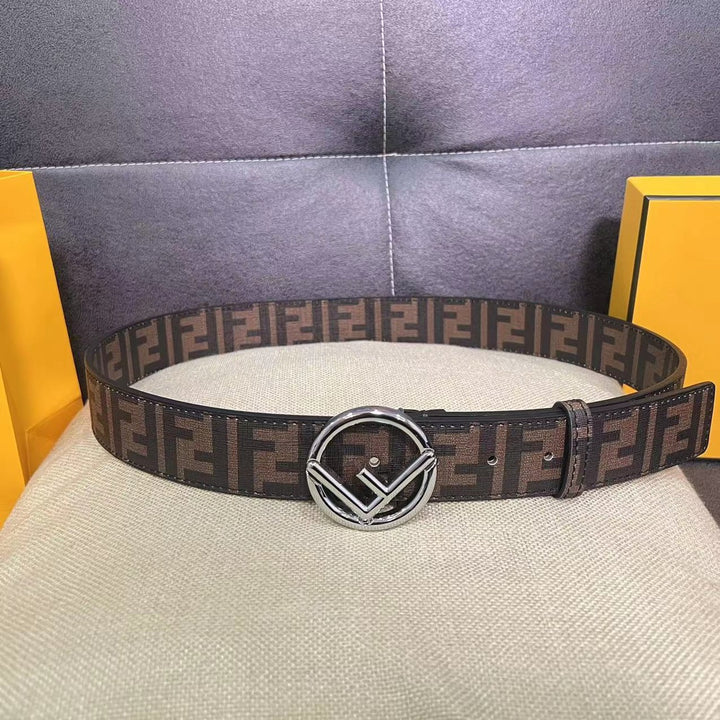 4 Colours Deluxe F Round Buckle Belt