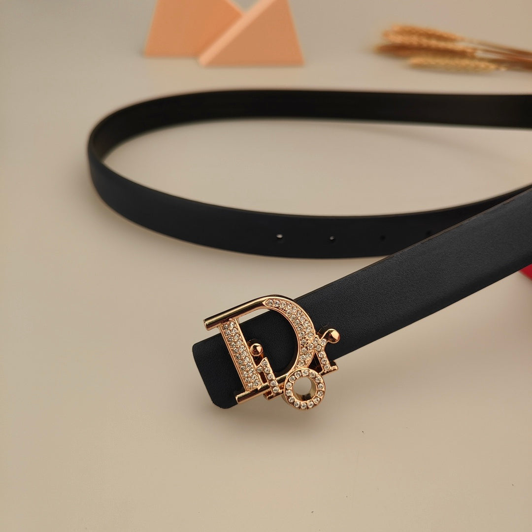 6 Colours Gold Letter Buckle Belt