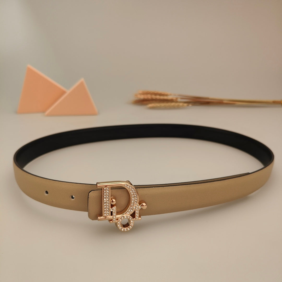 6 Colours Gold Letter Buckle Belt