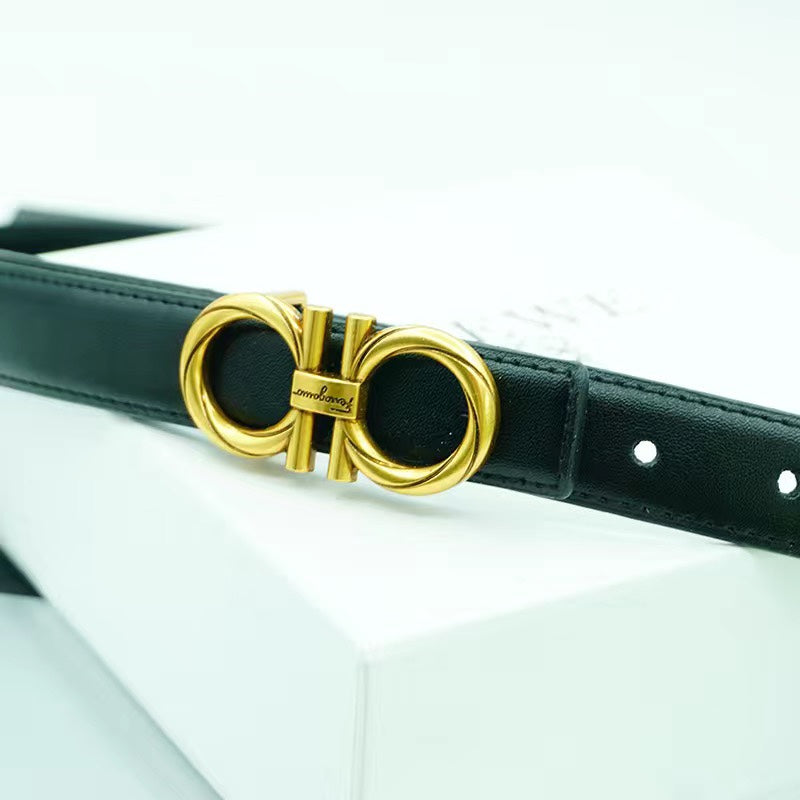 6 Colours Bronze Buckle Women's Belt