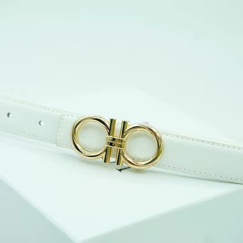 6 Colours Gold Buckle Women's Belt