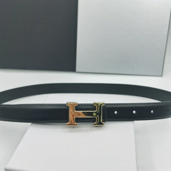 5 Colours Gold Buckle Women's Belt