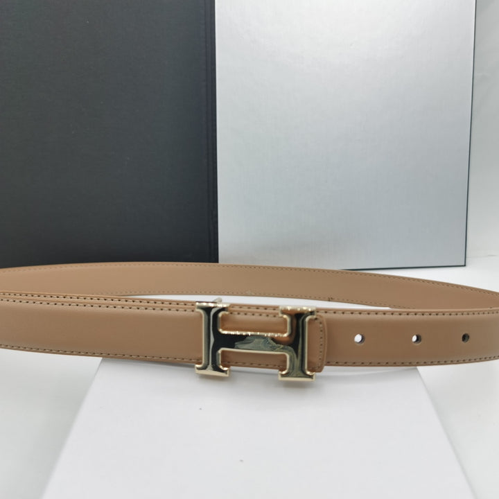 5 Colours Gold Buckle Women's Belt