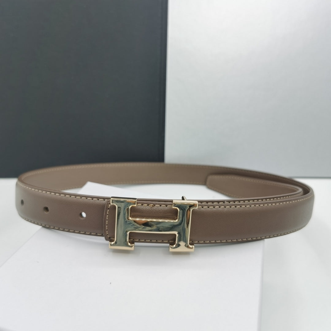 5 Colours Gold Buckle Women's Belt