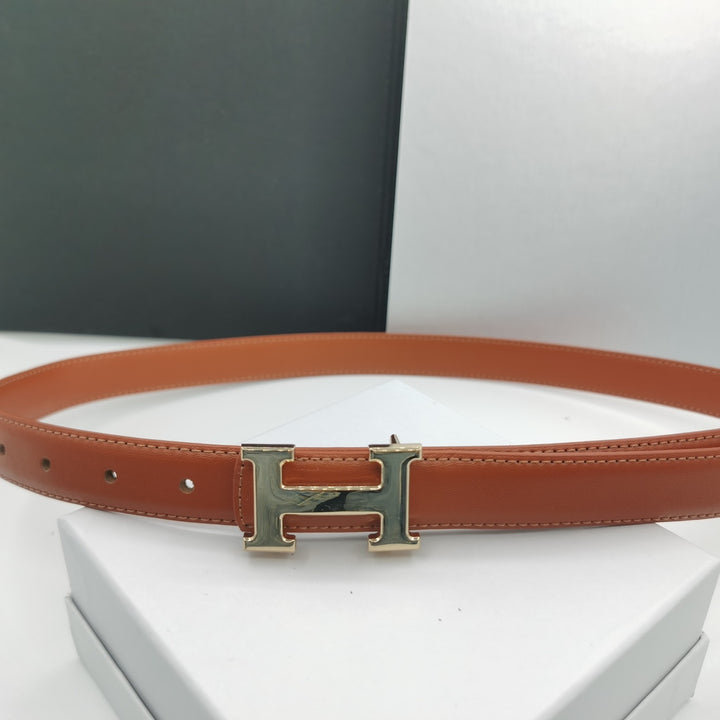 5 Colours Gold Buckle Women's Belt