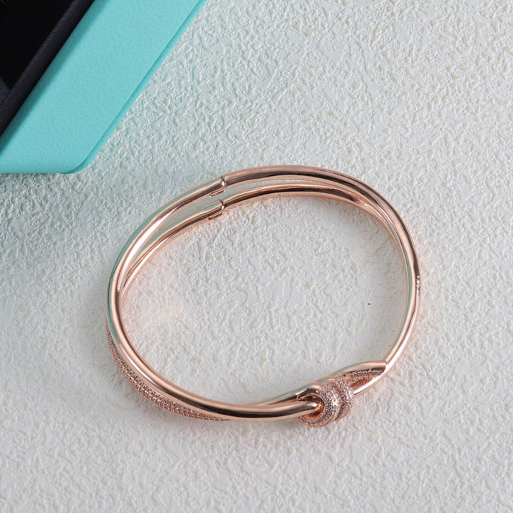 Luxury Rose Gold Double Layer Bracelet