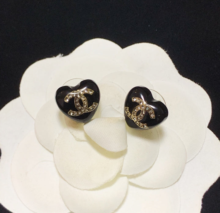 Fashion Double C Love Earrings