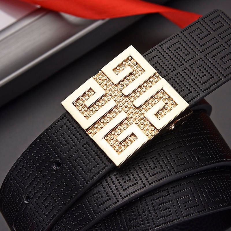 3 Colours Buckle Belt with Diamonds