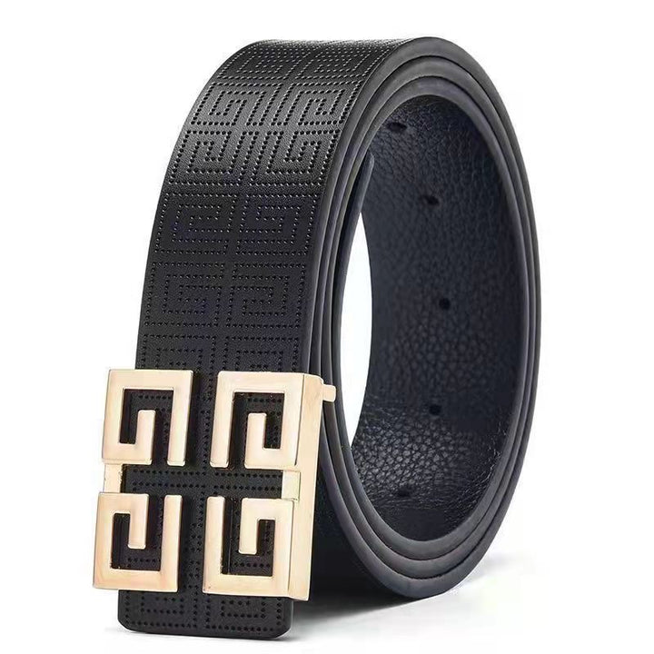 3 Colours Cut-out Buckle Belt