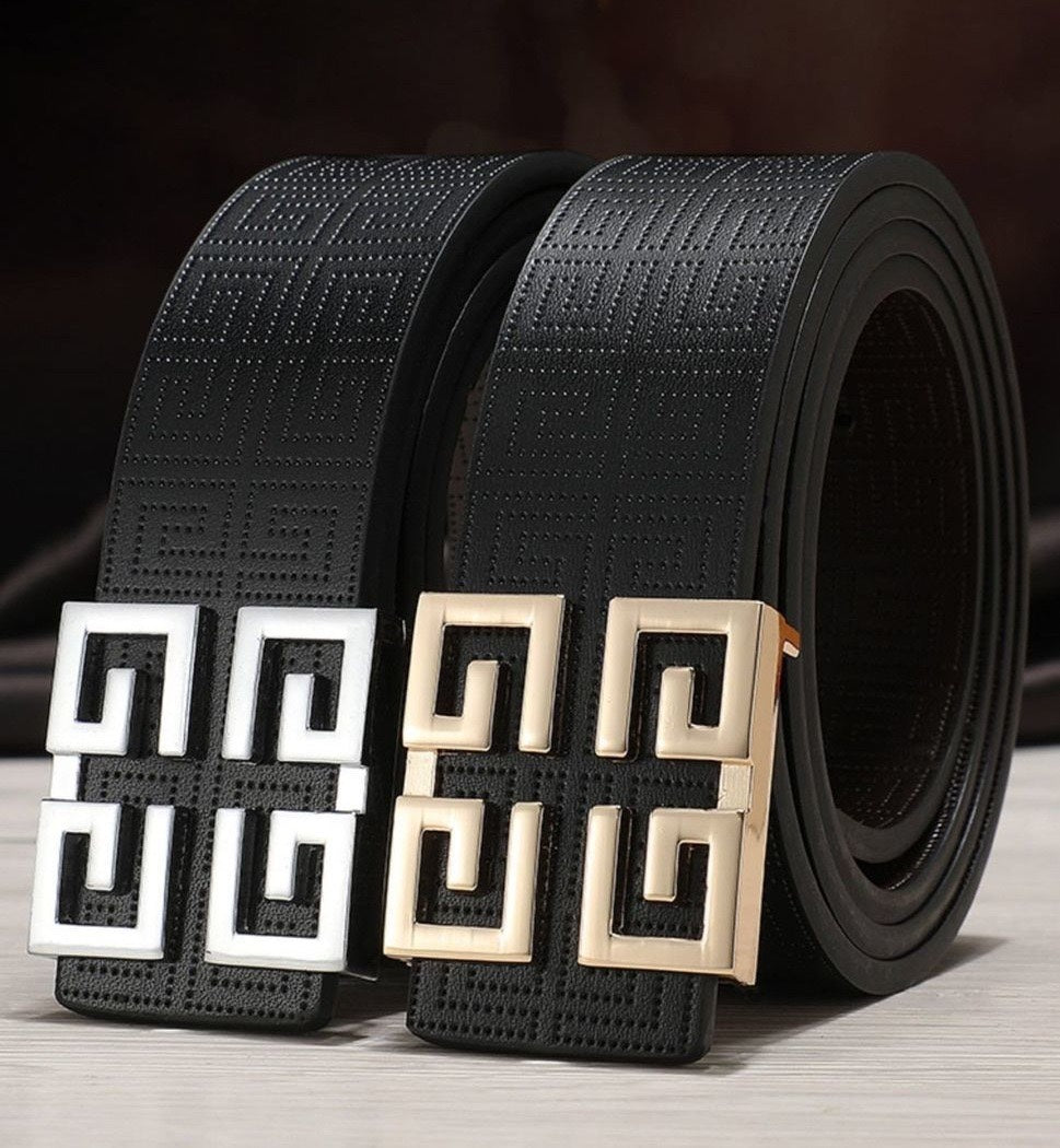 3 Colours Cut-out Buckle Belt