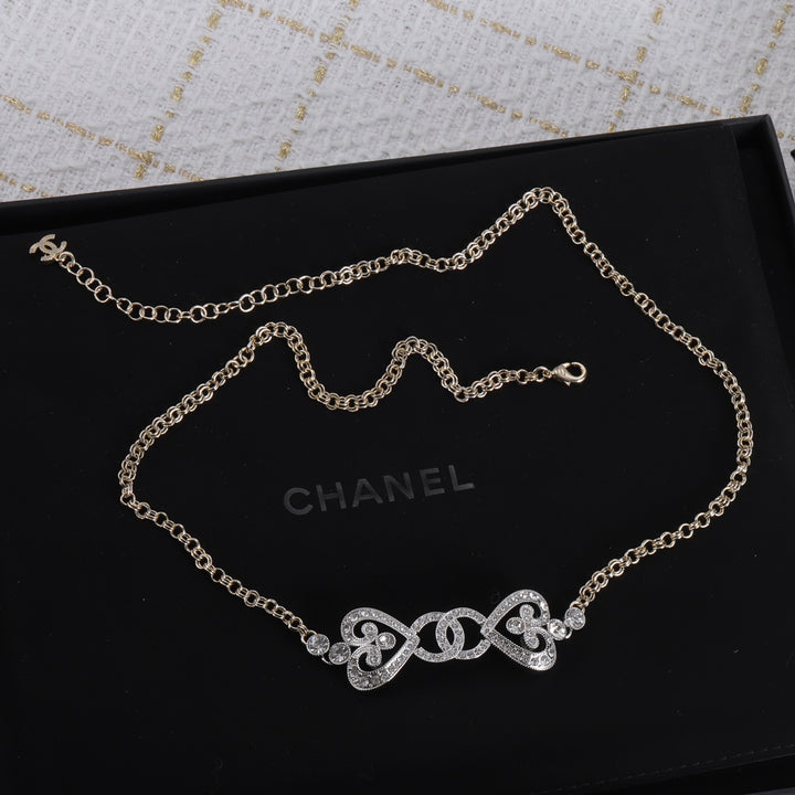 Romantic Love Double C Combo Necklace