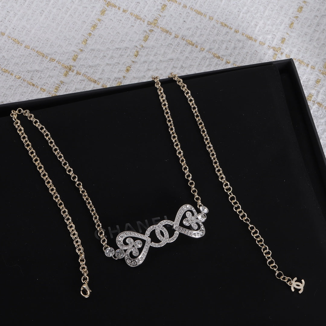 Romantic Love Double C Combo Necklace