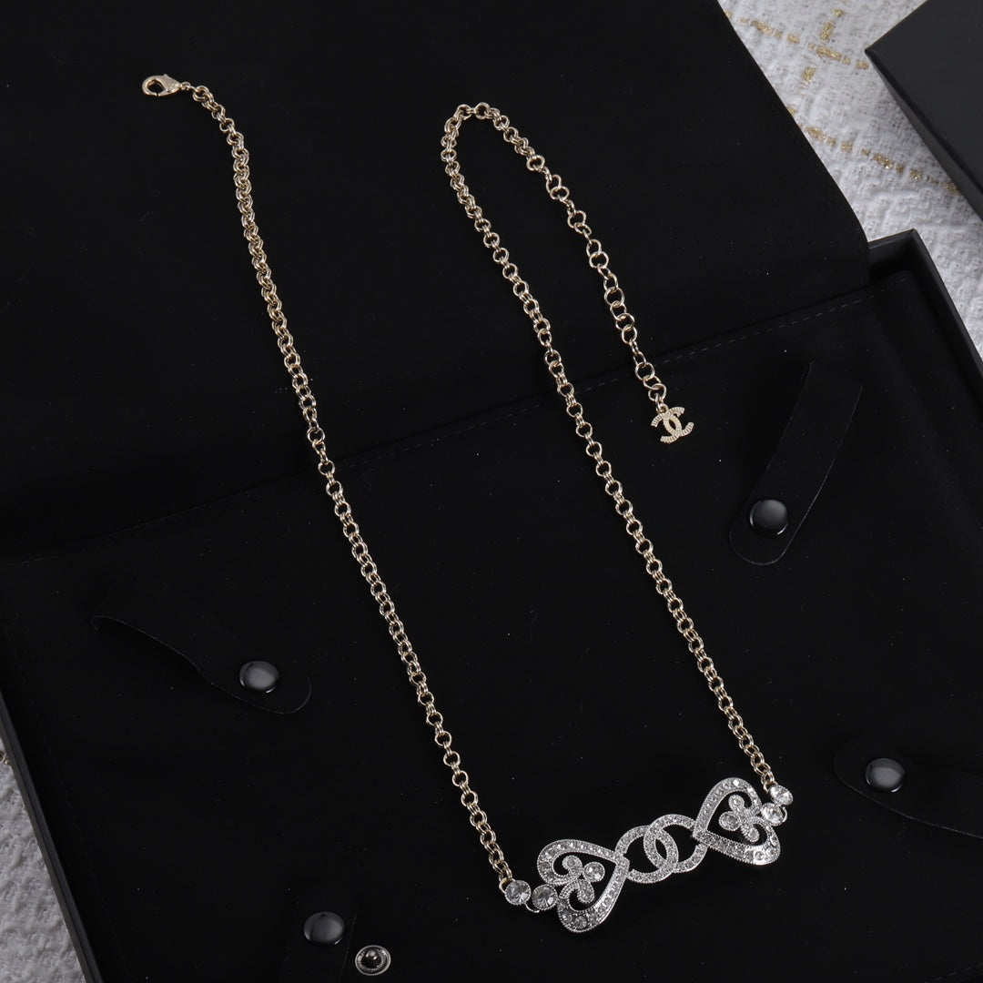 Romantic Love Double C Combo Necklace