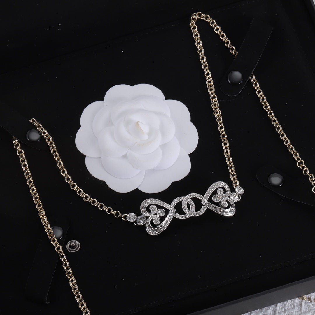 Romantic Love Double C Combo Necklace