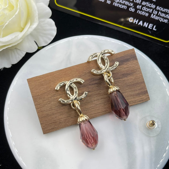 Luxury Double Ruby Stud Earrings