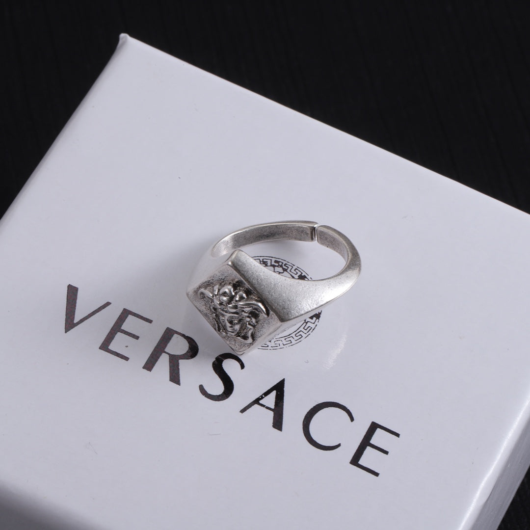 2 colours luxury goddess statue ring