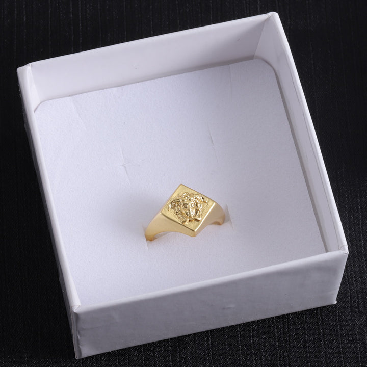 2 colours luxury goddess statue ring