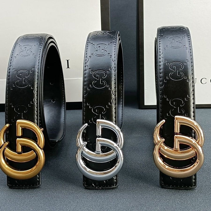 3 colours fashion letter embossed belt