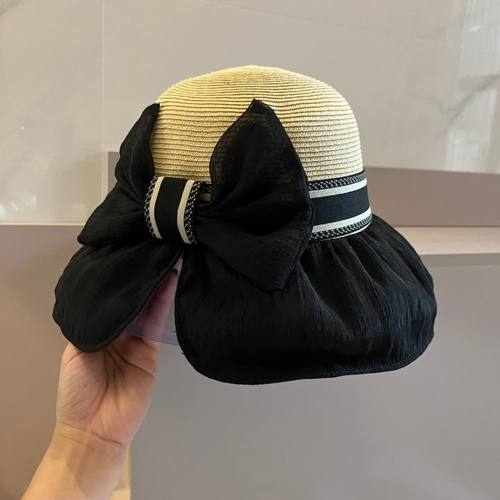 Two Colours Foldable Patchwork Hat