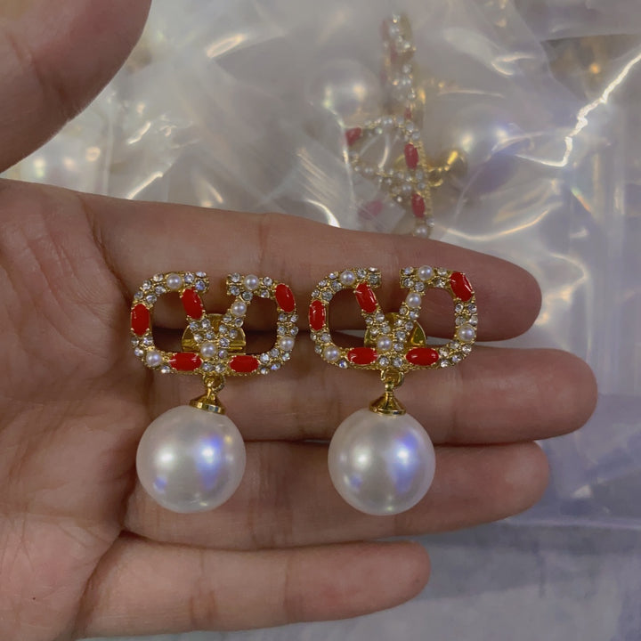 Colourful Pearl Earrings&nbsp;