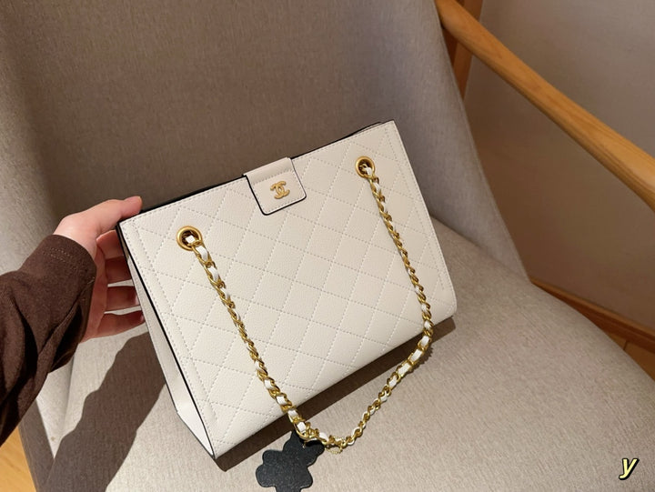 3 Colours Plaid Chain Handbag