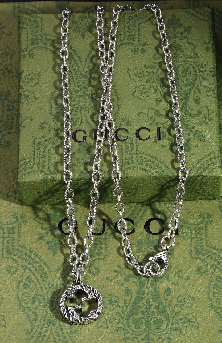 New Interlocking Double G Pendant Necklace