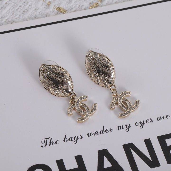 Irregular Double C Dangle Earrings