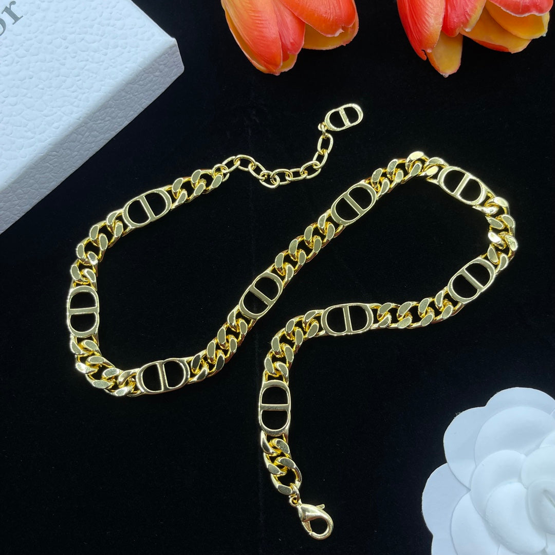 Luxury CD Gold Necklace