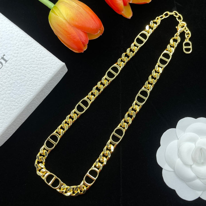 Luxury CD Gold Necklace