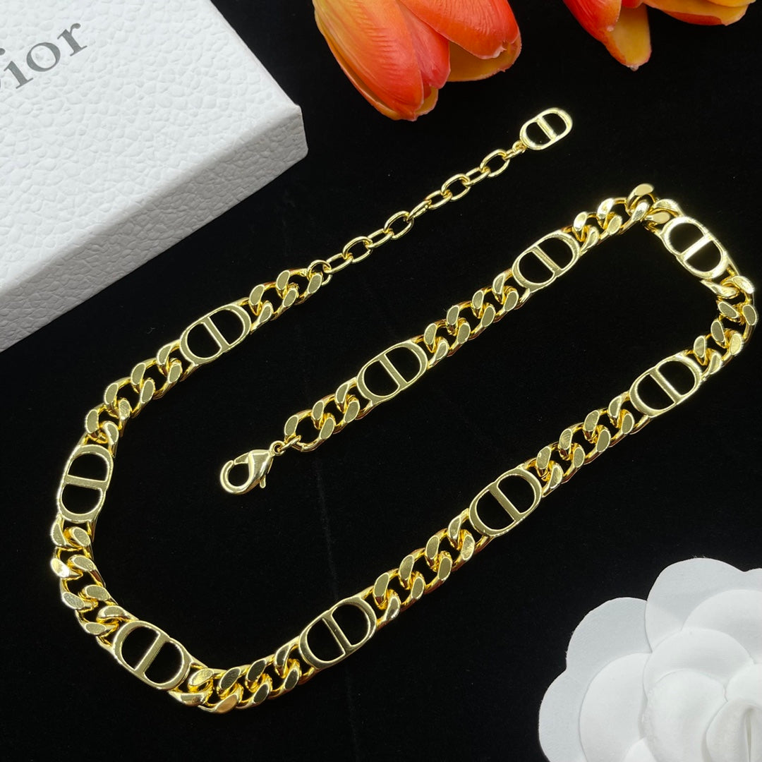 Luxury CD Gold Necklace