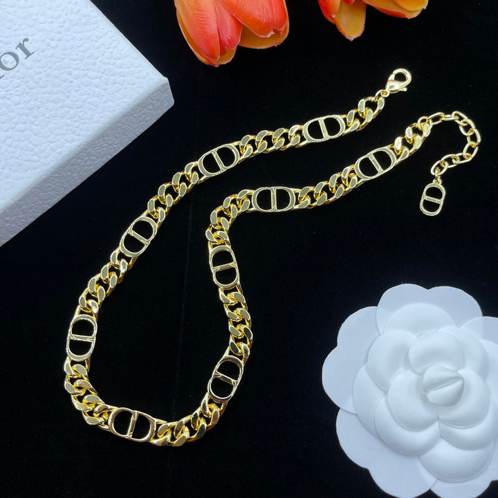 Luxury CD Gold Necklace