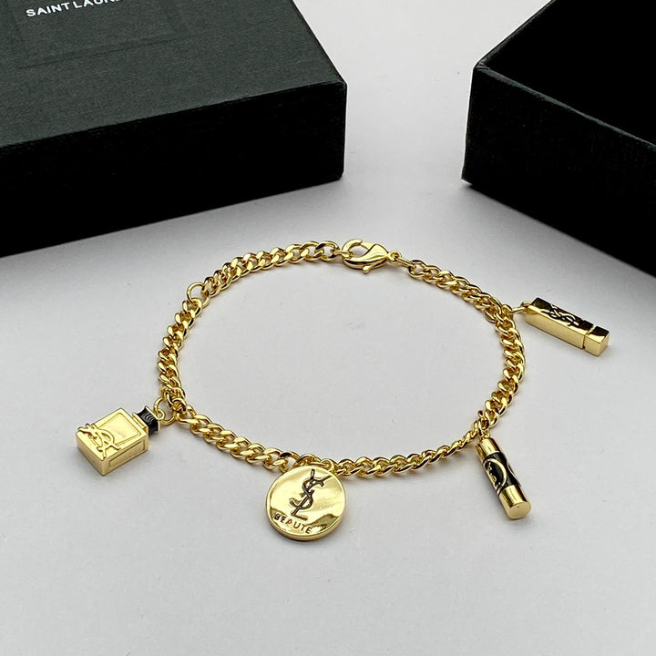 Fashion Perfume Bottle Gold Bracelet