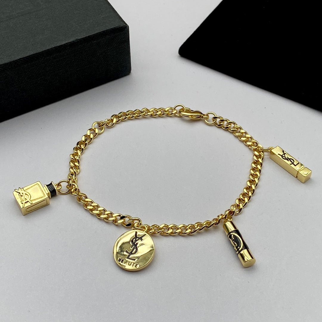 Fashion Perfume Bottle Gold Bracelet