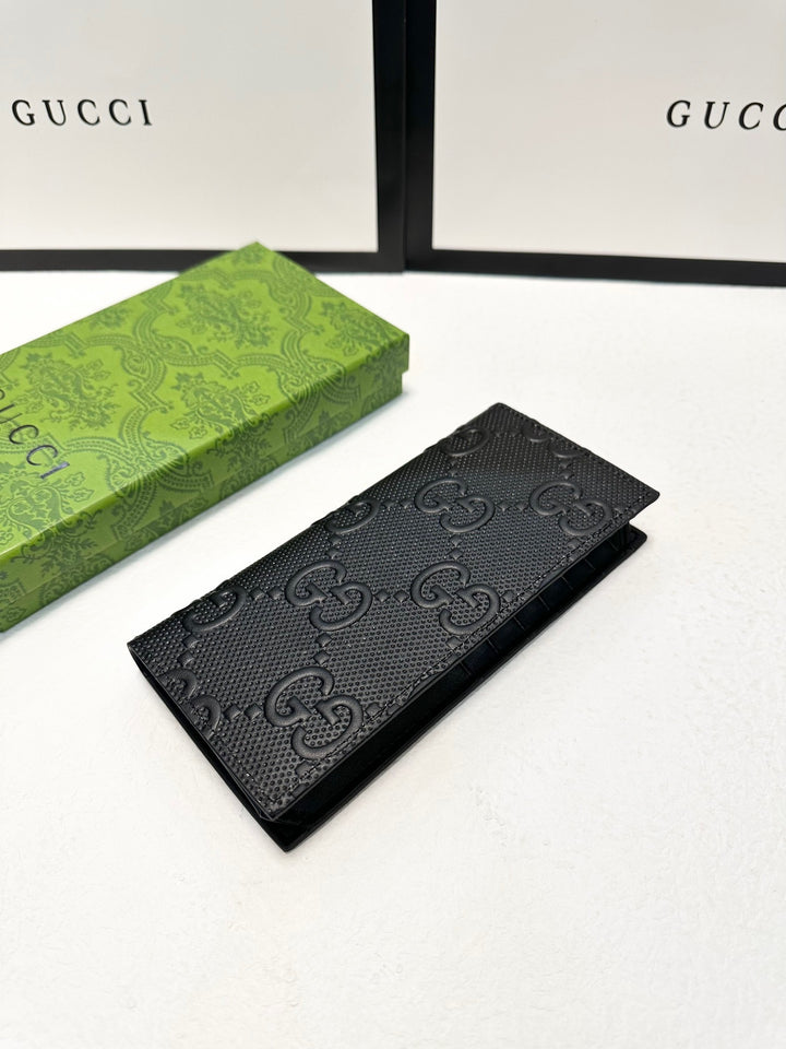 New Long and Short Double G Printed Wallet