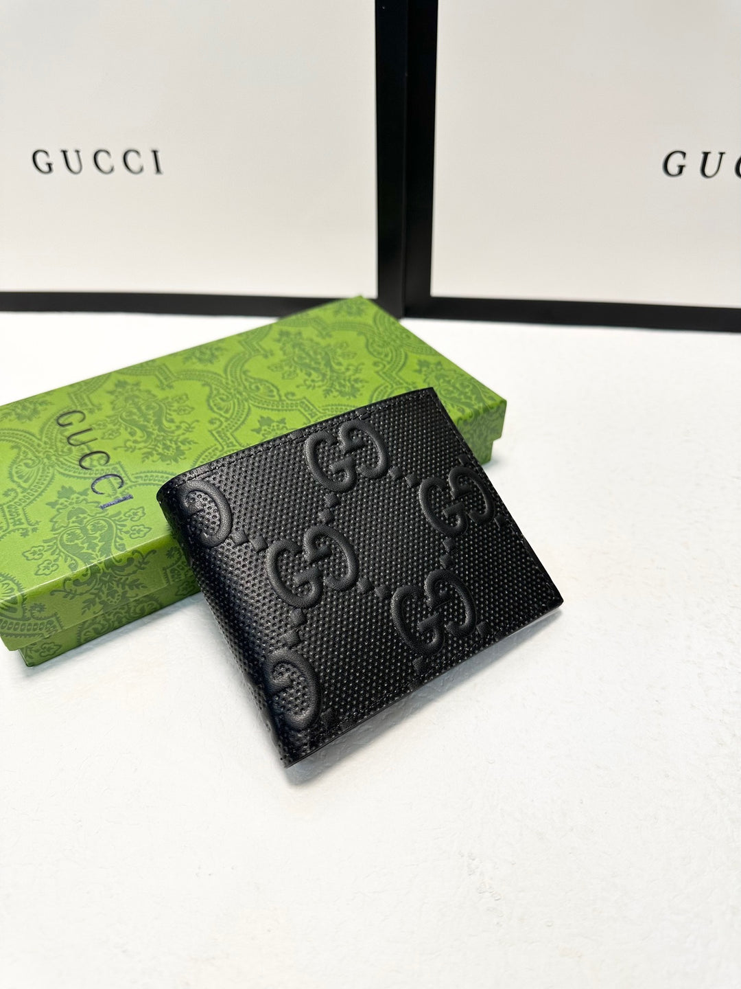 New Long and Short Double G Printed Wallet