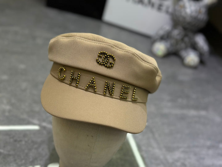 2024 Fashion Rhinestone Pattern Military Cap