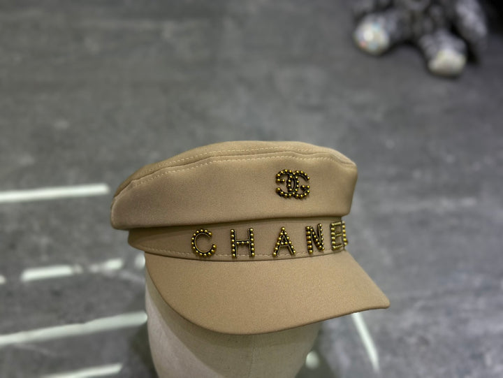 2024 Fashion Rhinestone Pattern Military Cap