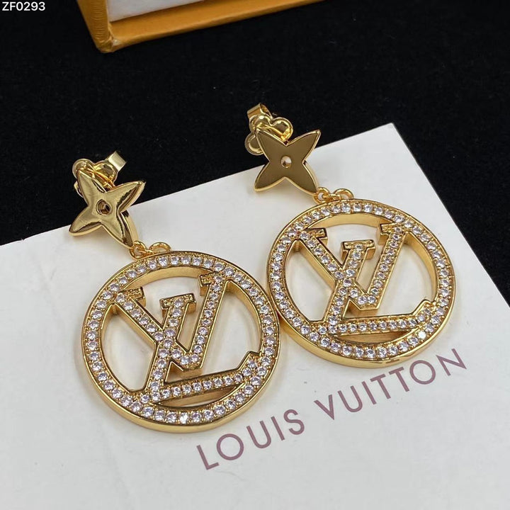 Luxury Round Rhinestone Earrings