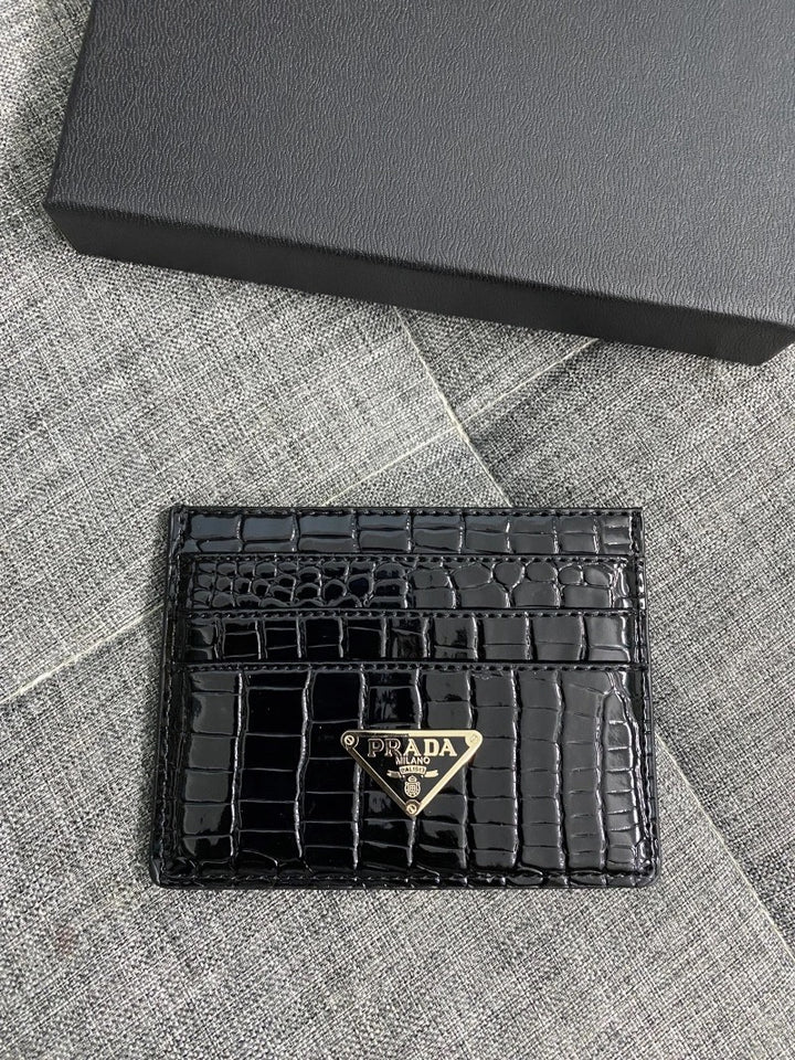 Crocodile Print 7 Card Card Case