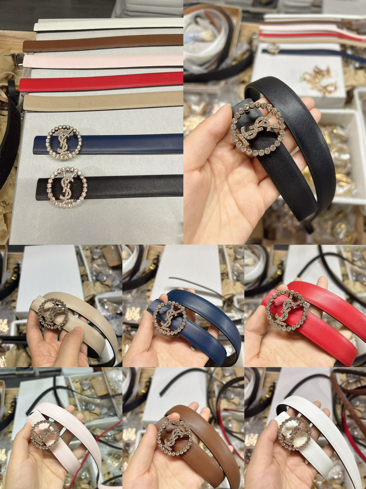 2024 Fashion 7 Color Cowhide Belt