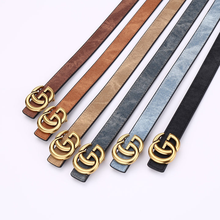 2024 Classic Double G Buckle Colorful Belt