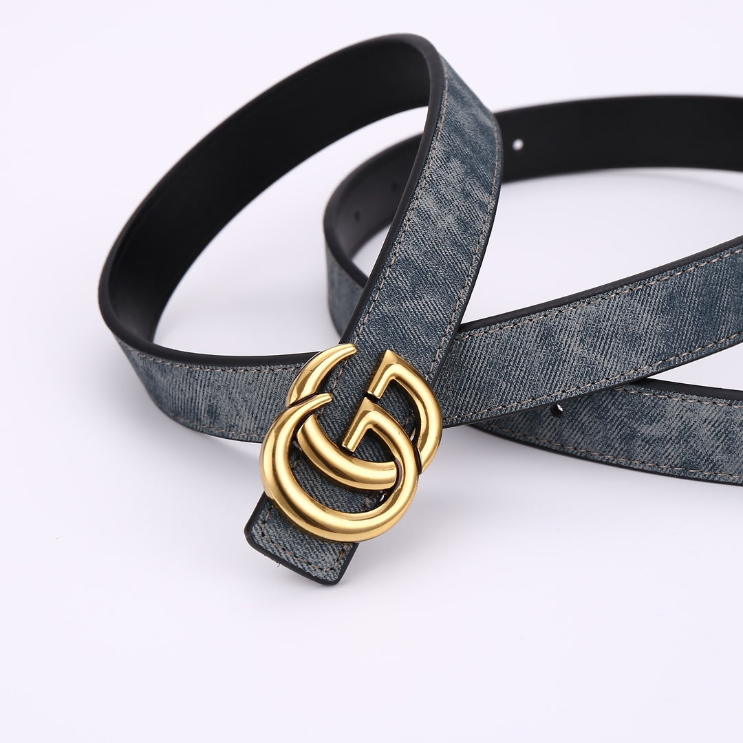 2024 Classic Double G Buckle Colorful Belt