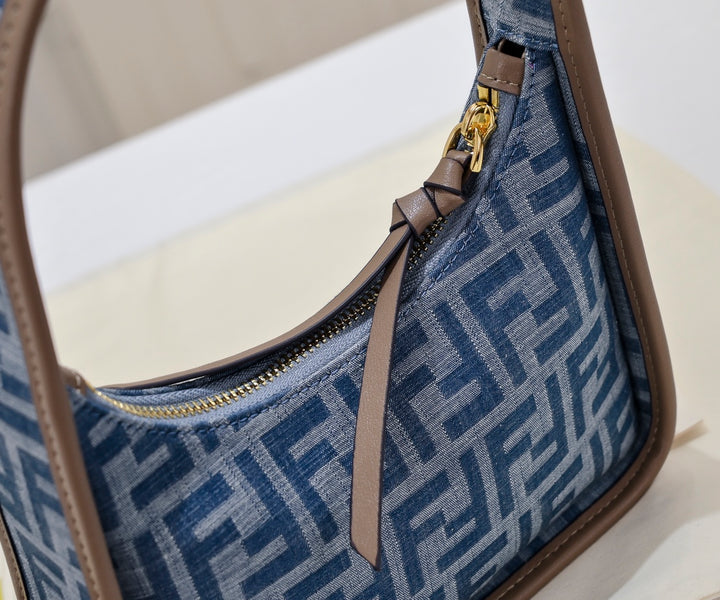 Small Denim Blue Crossbody Bag