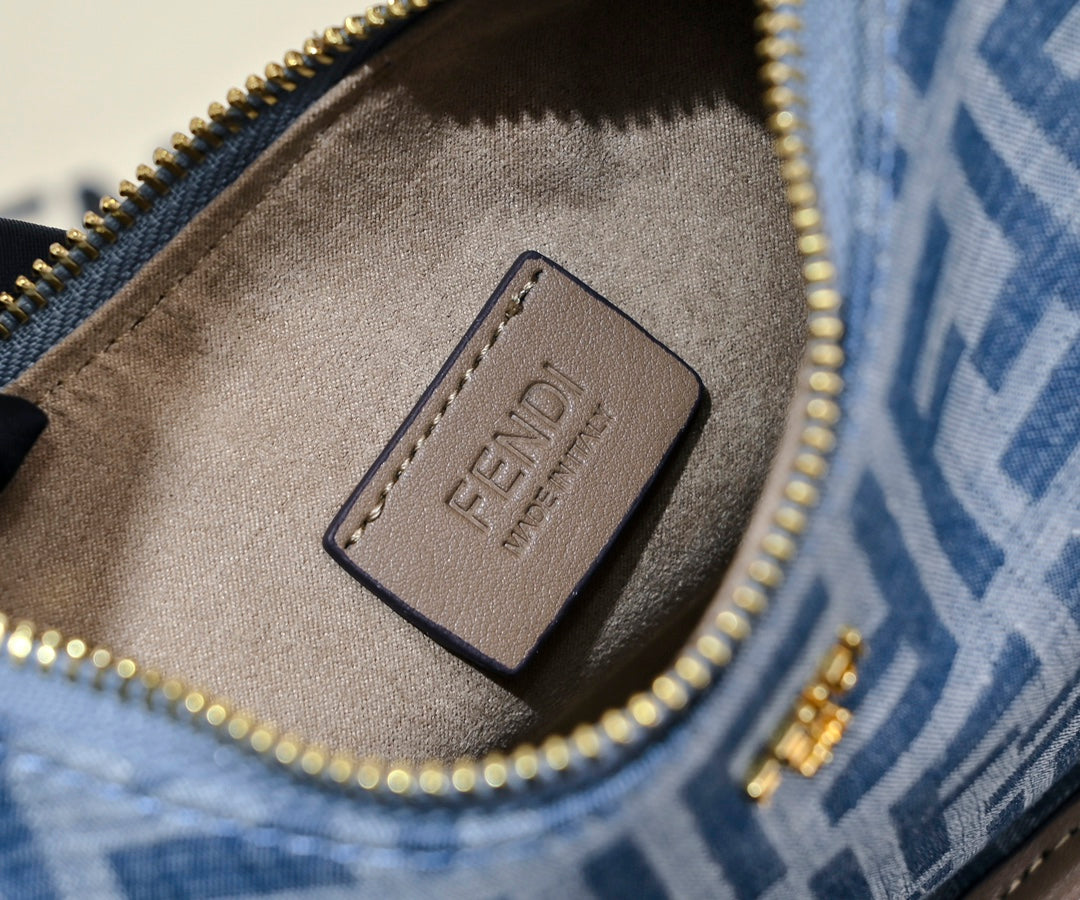 Small Denim Blue Crossbody Bag