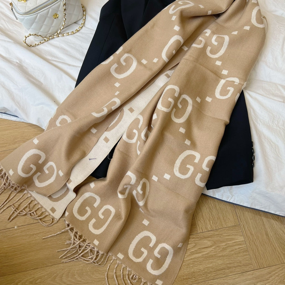 4 colors double G fall and winter scarf