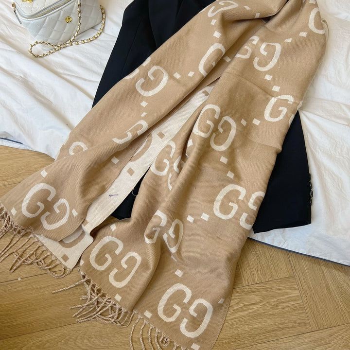 4 colors double G fall and winter scarf