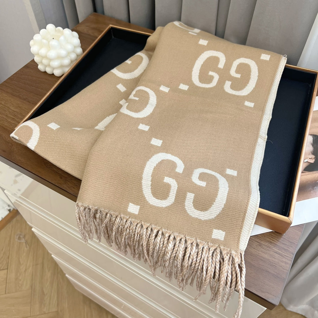 4 colors double G fall and winter scarf