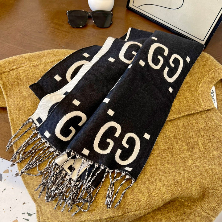 4 colors double G fall and winter scarf